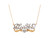 Two-Tone Gorgeous I Love You Ladies Necklace with Heart Accent (JL# N9401)