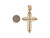 Brilliant Covered and Diamond Cut Latin Cross Pendant (JL# P9276)