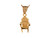 Solid 3d Lawn and Beach Chair High Polish Charm Pendant (JL# P9231)