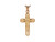 Fine Diamond Cut Passion Cross with Beaded Edge Frame Pendant (JL# P9213)