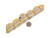 Two-Tone Brilliant Accented Religious Last Supper Jesus Bracelet (SKU# B9185)