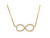 Shared Prong Set Ladies Infinity Forever Necklace (JL# N9054)