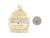 Two Tone Gold 5.7cm Last Supper Hands Religious Charm Pendant (JL# P8471)