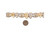 Two Tone Gold Comedy and Tragedy Theater Drama Masks Bracelet (SKU# B8460)
