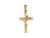 Two Tone Gold 11.4cm Latin Style Crucifix Religious Pendant (JL# P8442)