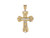 Two Tone Gold 9.6cm Last Supper Praying Hands Cross Charm Pendant (JL# P8423)
