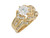 Fancy Design Ladies Wedding Set Duo Rings (SKU# D8358)