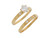 Simple Design Ladies Wedding Set Duo Rings (JL# D8357)