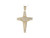 Two Tone Gold Large Jesus on Filigree Cross Religious Pendant (JL# P8029)