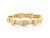 Two Tone Gold Jesus and Praying Hands Religious Bracelet (JL# B8010)