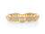 Two Tone Gold Jesus Praying Hands Last Supper Religious Bracelet (JL# B8009)