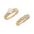 Two-Tone Gold Elegant Ladies Engagement and Wedding Ring Duo Set (JL# D7882)