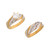 Two-Tone Gold Splendid Ladies Engagement and Wedding Ring Duo Set (JL# D7881)