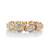 Two-Tone Gold Baguette and Round Cut Sparkling Bracelet (JL# B7747)