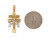 Two-Tone Gold Round Cut Jesus and Angels Caravaca Cross Pendant (JL# P7737)