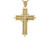 Diamond Cut Religious Christian 3.5cm Cross Charm Pendant (JL# P6942)