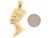 Pharaoh Egyptian God Large 5.0cm x 2.3cm Unique Pendant (JL# P6922)