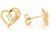 Accents Filifree Heart Ladies 1.2cm Post Earrings (JL# E6655)