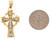 Two Tone Gold Accents Celtic Designer Crucifix 3.2cm Pendant (JL# P6513)
