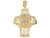 Two Tone Gold 9.5cm Jesus Face Filigree Unique Cross Pendant (JL# P6421)