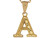 1.29cm Diamond Cut Letter Cute Charm Initial Pendant (JL# P5233)