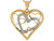 Two Toned Real Gold Unique Cute Multiple Floating Heart Pendant (JL# P5030)