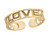 Yellow Real Gold Love Designer Toe Band (JL# H5000)