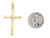 3.84cm Long Traditional Cristian Stylish Cross Pendant (JL# P4948)