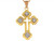 3.1cm Long Orthodox Religous Cross Charm Pendant (JL# P4930)