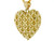 Solid Gold Diamond Cut Puffed Heart Charm Pendant (JL# P1999)