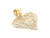 Two-Tone Gold Heart Fancy Charm Pendant (JL# P1642)