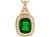 Simulated Birthstone Fancy Classy Ladies Slide Charm Pendant (JL# P9593)