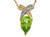 Stunning Genuine Gemstone and Diamonds Ladies Floating Charm Pendant  (JL# P9574)