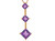 Ladies Dangling Birthstone Pendant (JL# P9849)