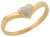 Real Lovely Heart Nugget Design Ladies Petite Ring (JL# R10588)