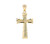 Magnificent Textured Diamond Cut Latin Cross Pendant (JL# P11748)