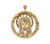 Huge Diamond Cut Gold Nugget Crowned Jesus Religious Heavy Pendant (JL# P11580)