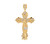 Elegant and Diamond Cut Fleury Large Crucifix Pendant (JL# P11579)