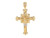 Elegant Filigree Design and Diamond Cut Fleury Crucifix Pendant (JL# P11657)