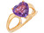 Amoravi Breathtaking Heart Shape Natural Ladies Unique Ring (JL# R10961)