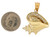 High Polish Brilliant Accented Seashell Conch Pendant (JL# P10766)