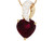 Gold Birthstone CZ Heart Pendant (JL# P3406)