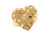 Dazzling Diamond Cut Heart Gold Nugget Ring (JL# R11997)