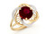 Two-Tone Gold January Birthstone Ring (JL# R2428)