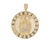 Our Lady of Charity Gorgeous Large Round Diamond Cut Pendant (JL# P12029)