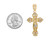 Shimmering CZ Adorned Filigree Cross Pendant (JL# P12065)