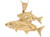 High Polish High Detail Aquatic Sea Life Two Fish Pendant (JL# P10790)