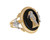 Grim Reaper Santa Muerte and Angel Ladies Split Shank Ring (JL# R12185)