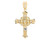 Stunning CZ Accented Diamond Cut Filigree Cross Pendant (JL# P12062)