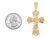 Stunning CZ Accented Regal Filigree Cross Pendant (JL# P12057)